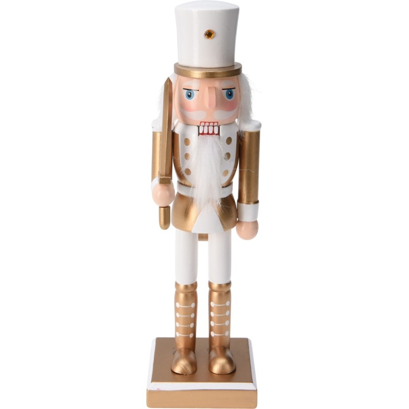 Nötknäppare Krona Guld Hatt Lilja Hatt Sten Hatt Guld Vit/Guld Nötknäppare Krona Guld Hatt Lilja Hatt Sten Hatt Guld Vit/Guld