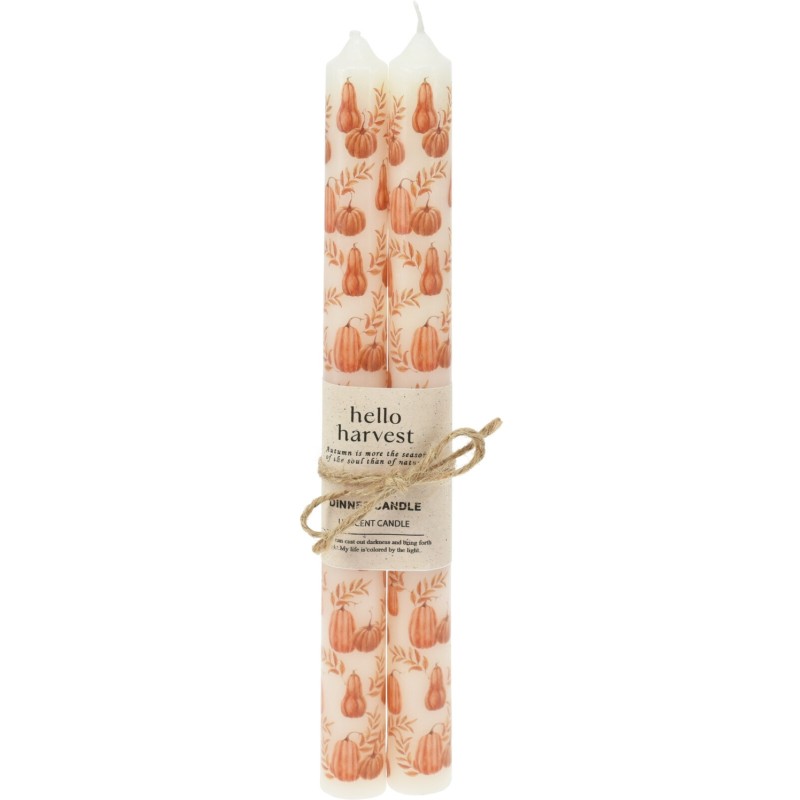 Ljus 2-pack Pumpor Svampar 25 cm Ljus 2-pack Pumpor Svampar 25 cm