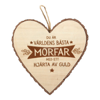Hjärta Trä Morfar