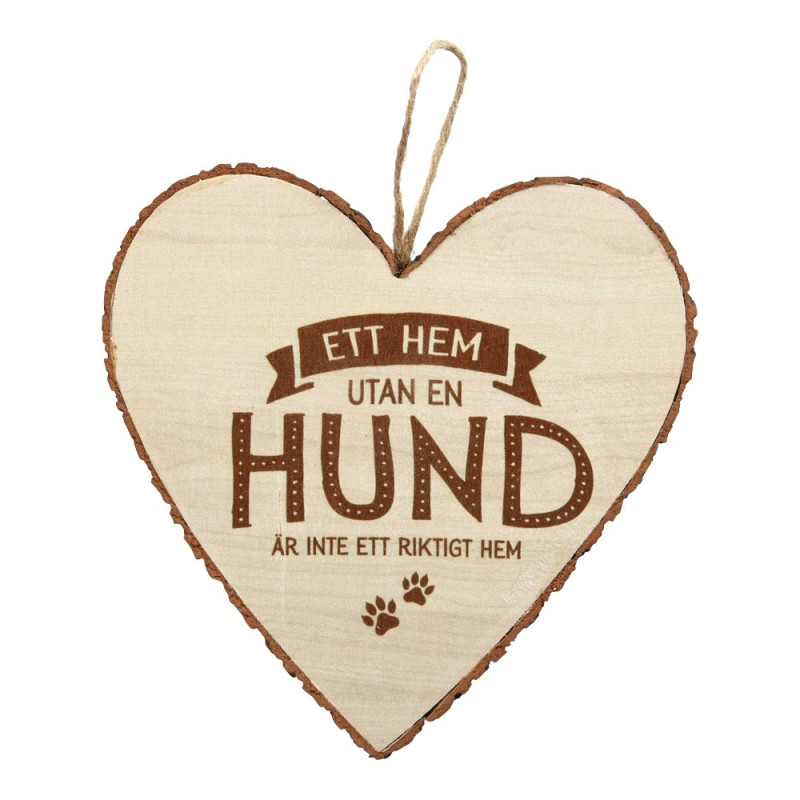 Hjärta Trä Hund wooden heart Hjärta Trä Hund wooden heart