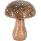 Svamp Grön Brun Beige Dekoration Trä 9x15 cm Svamp Grön Brun Beige Dekoration Trä 9x15 cm