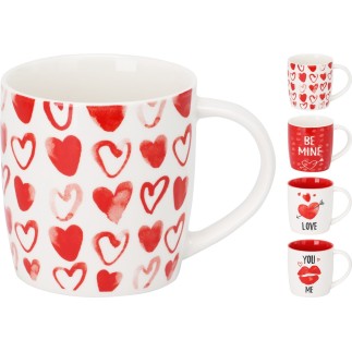 Mugg You and Me Vit/Röd