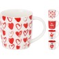 Mugg You and Me Vit/Röd Mugg You and Me Vit/Röd