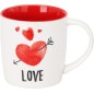 Mugg You and Me Vit/Röd Mugg You and Me Vit/Röd