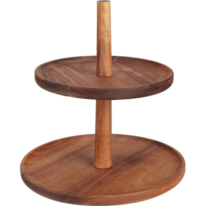 Kakfat 2-våningar Acacia Natur 23 cm Kakfat 2-våningar Acacia Natur 23 cm