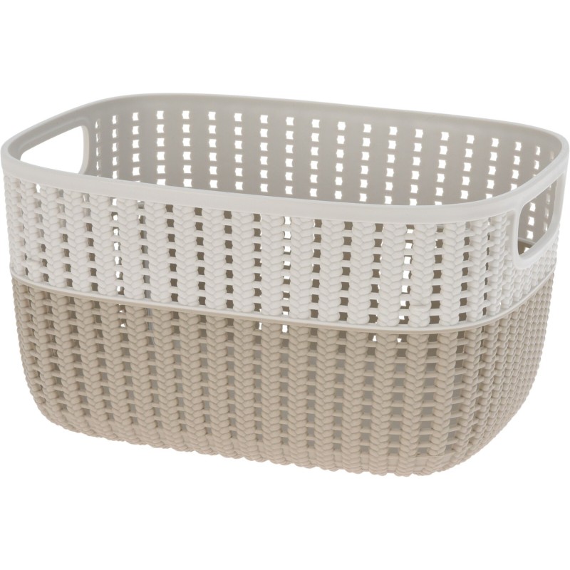 Korg Förvaring Beige Rosa Grå Grön Plast 22x28 cm Korg Förvaring Beige Rosa Grå Grön Plast 22x28 cm