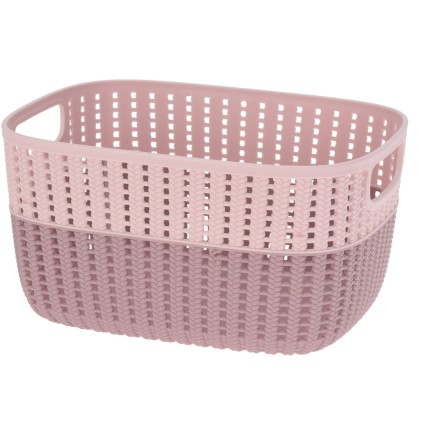 Korg Förvaring Beige Rosa Grå Grön Plast 22x28 cm