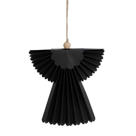 Ängel Häng Papp Svart 20 cm