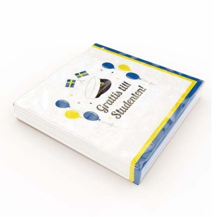 Servetter Student 33x33cm 20-pack