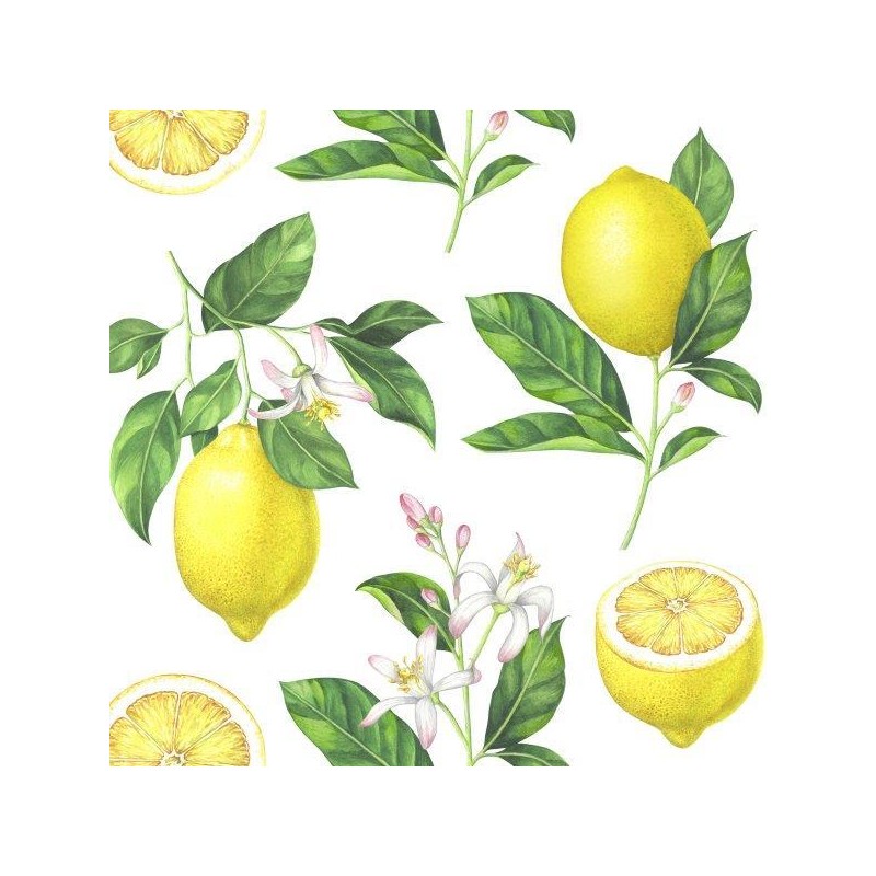Servetter Citroner 33x33cm 20-pack Servetter Citroner 33x33cm 20-pack