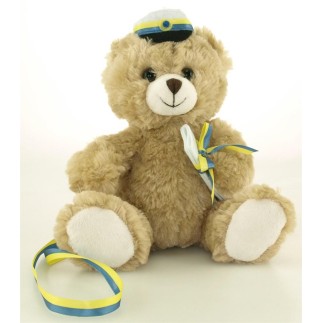 Student Nalle Beige 18 cm band ingår