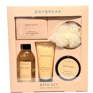 SPA Set Vanilla Sandalwood Peoni Bergamot Coconut Mint Presentförpackning