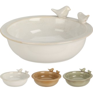 Fågelmatare Grön Keramik 24 cm