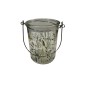 Ljushållare Lykta Blommor Fjäril Glas 10 cm Ljushållare Lykta Blommor Fjäril Glas 10 cm