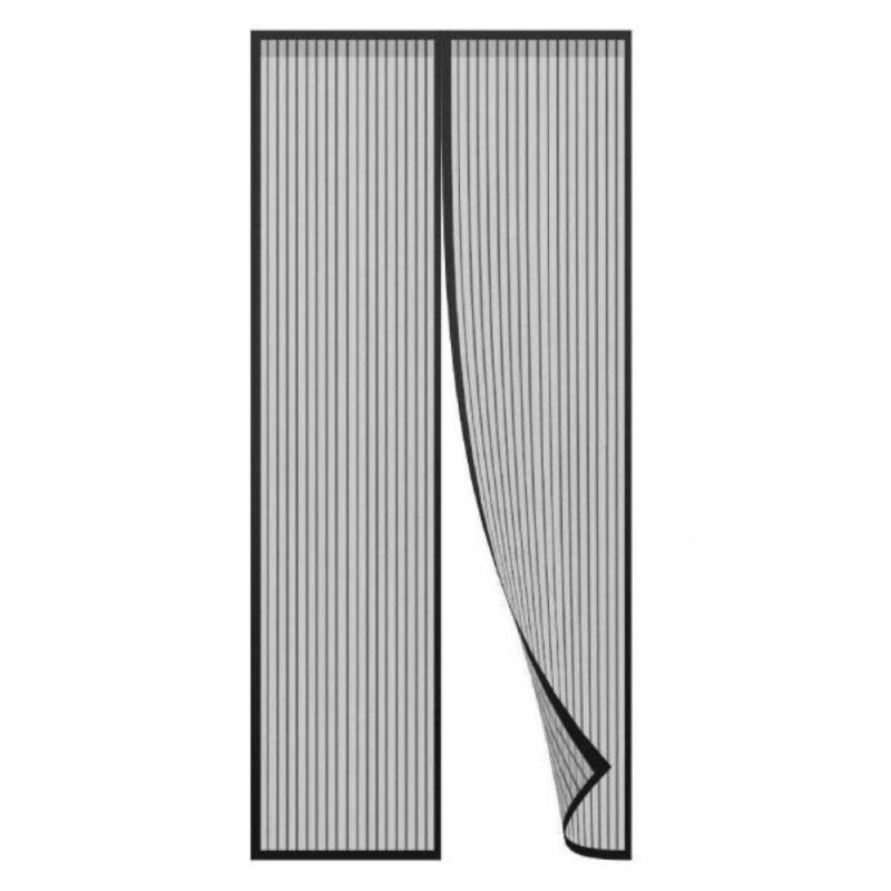 Insektsnät dörr 100x220 insektsskydd svart magnet myggnät Insektsnät dörr 100x220 insektsskydd svart magnet myggnät