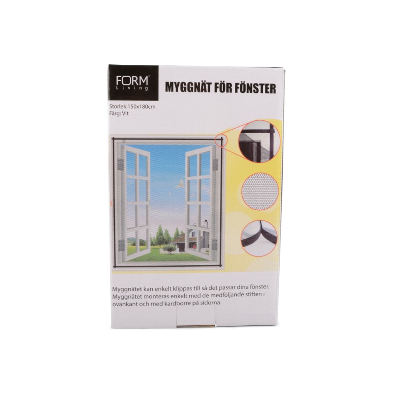 Insektsnät fönster 150x180 insektsskydd vit myggnät Insektsnät fönster 150x180 insektsskydd vit myggnät