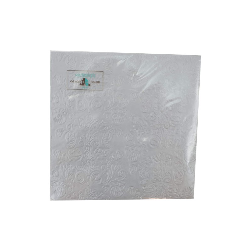 Kaffeservetter Silvermetall 25x25cm Kaffeservetter Silvermetall 25x25cm