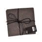 Glasunderlägg grå läderlook 4-pack Glasunderlägg grå läderlook 4-pack