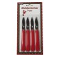 Kräftknivar skaldjur metall röda 4-pack Kräftknivar skaldjur metall röda 4-pack