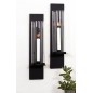 Lampett vägglykta smide 2-pack lykta väggljuslykta väggljusstake Lampett vägglykta smide 2-pack lykta väggljuslykta väggljusstake