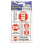Stickers Tillträde Förbjudet STOP 10-pack dekal klistermärke Stickers Tillträde Förbjudet STOP 10-pack dekal klistermärke