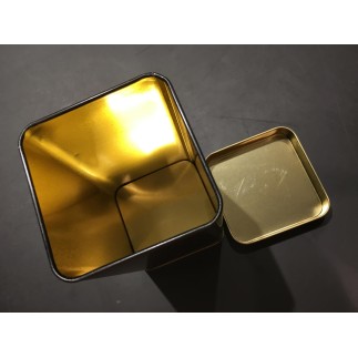 Teburk svart/guld plåt