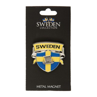 Magnet Souvenir Sköld Vikingskepp