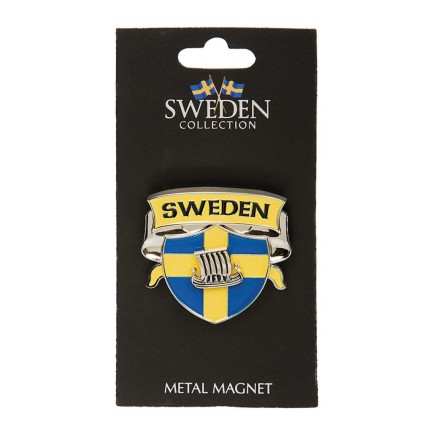 Magnet Souvenir Sköld Vikingskepp