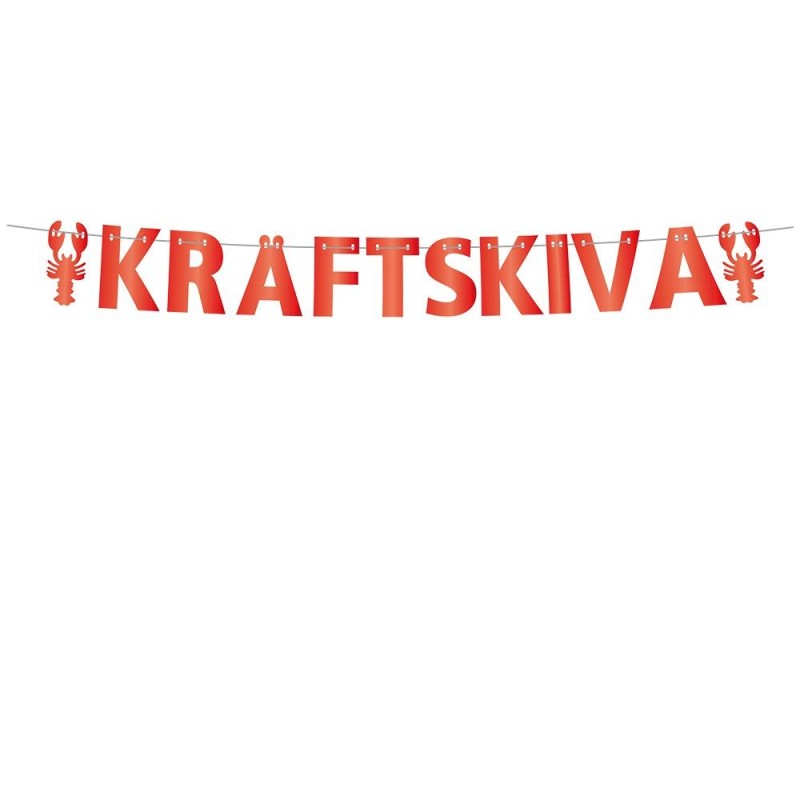 Banner Vimpel Kräftskiva 2 meter Banner Vimpel Kräftskiva 2 meter