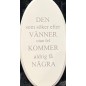 Skylt Vänner Vit 15x8 cm Skylt Vänner Vit 15x8 cm