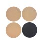 Glasunderlägg Beige/Svart läderlook 4-pack Glasunderlägg Beige/Svart läderlook 4-pack