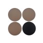 Glasunderlägg Grå/Svart läderlook 4-pack Glasunderlägg Grå/Svart läderlook 4-pack