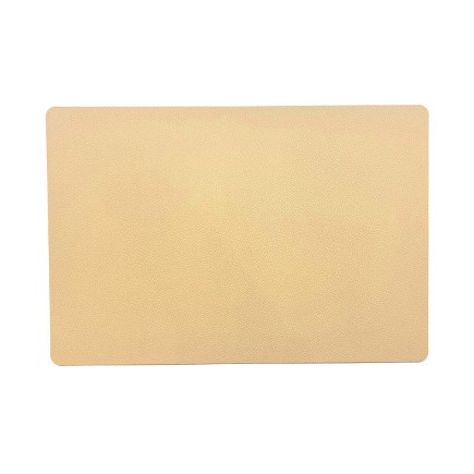 Underlägg Läderlook Beige/Svart