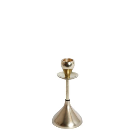 Ljusstake Metall Guld 15 cm
