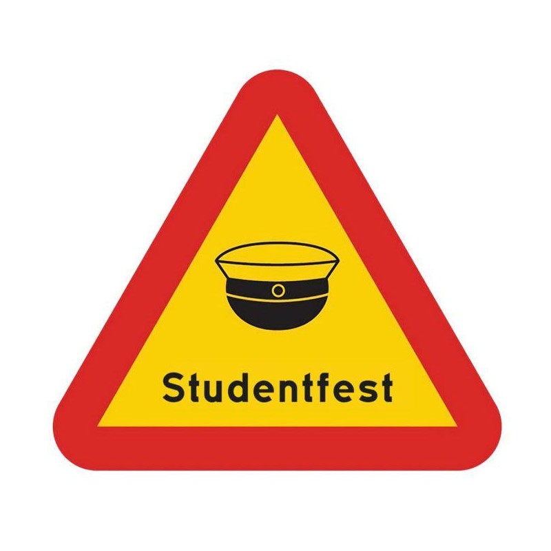 Skylt Student Fest 40 cm Skylt Student Fest 40 cm