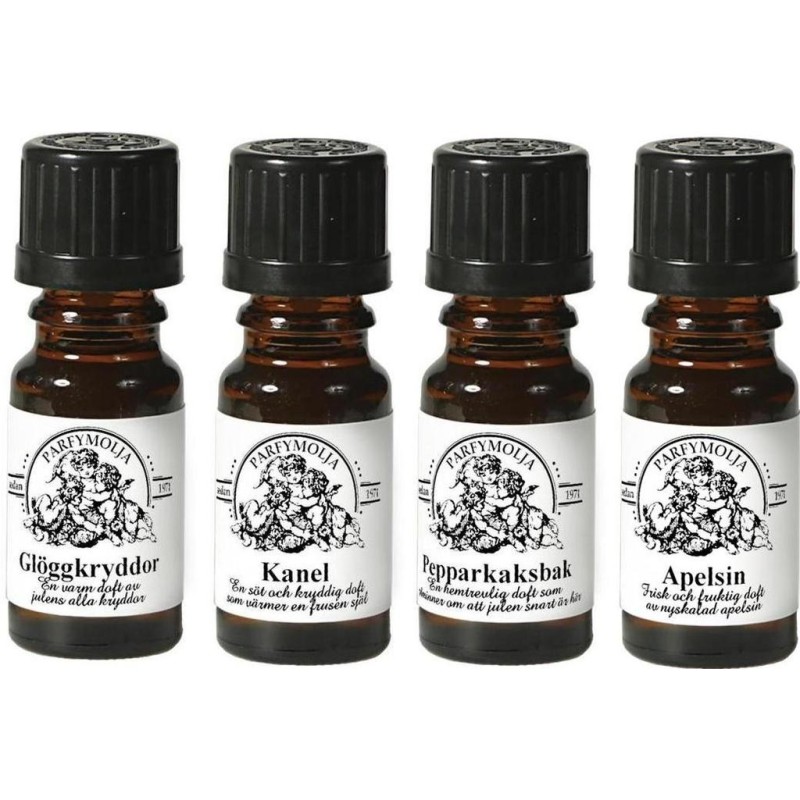 Doftolja Jul Kanel Glögg Pepparkaka Hyacint 4-pack Interlam Doftolja Jul Kanel Glögg Pepparkaka Hyacint 4-pack Interlam