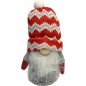 Tomte Luva Röd/Grå zickzack 13 cm Tomte Luva Röd/Grå zickzack 13 cm