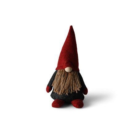 Tomte Röd/Grå Textil 20 cm