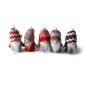 Tomte Luva Röd/Vit mönstrad 13 cm Tomte Luva Röd/Vit mönstrad 13 cm