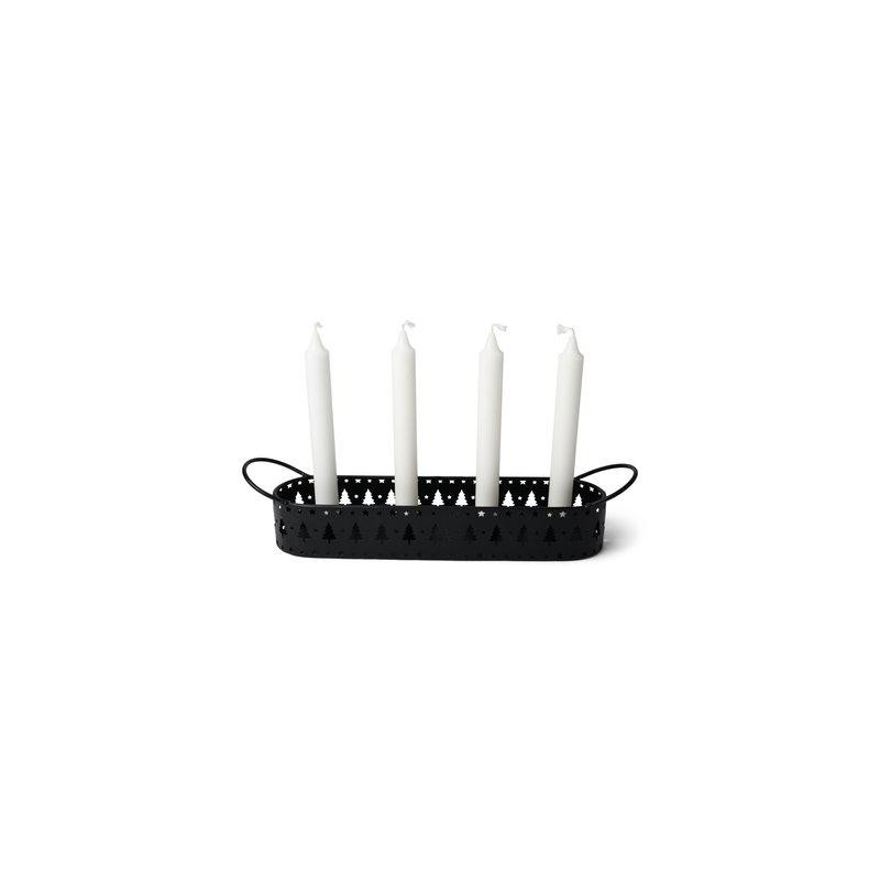 Adventsljusstake Svart Metall 36 cm Adventsljusstake Svart Metall 36 cm