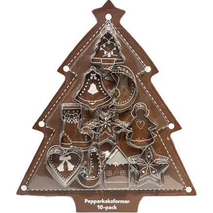 Pepparkaksformar 10-pack 1,5 cm