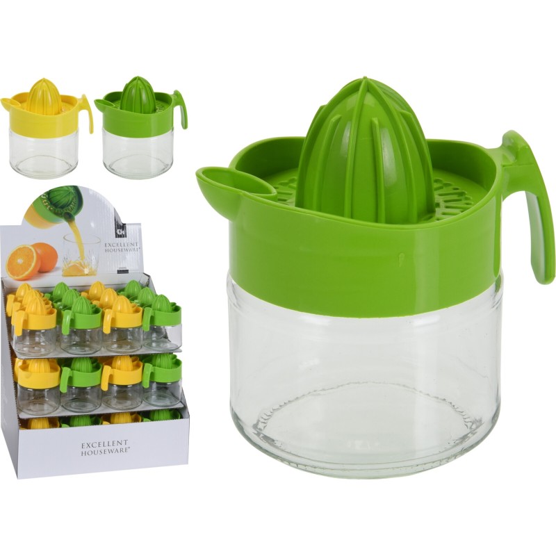 Citruspress med bägare Gul/Grön Citruspress med bägare Gul/Grön