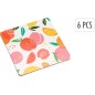 Glasunderlägg Kork Frukter 6-pack Glasunderlägg Kork Frukter 6-pack
