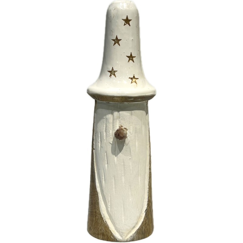 Tomte Trä Natur Avlång Rund mössa 21 cm Tomte Trä Natur Avlång Rund mössa 21 cm
