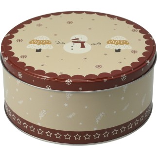 Burk Plåt Julmotiv 3-set