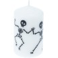 Ljus Halloween Vitt Orange Svart 10 cm