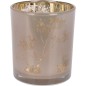 Ljuskopp Beige Vit Grå Glas 9x10 cm Ljuskopp Beige Vit Grå Glas 9x10 cm