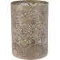 Ljushållare Bågar Ringar Mönstrad Metall Taupe 18 cm Ljushållare Bågar Ringar Mönstrad Metall Taupe 18 cm