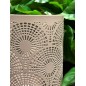 Ljushållare Bågar Ringar Mönstrad Metall Taupe 18 cm Ljushållare Bågar Ringar Mönstrad Metall Taupe 18 cm